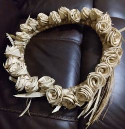 Palm Roses Wreath