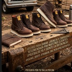 Bota  Kaoma Donde  se une  La Fuerza Y La Duravilidad. 100% Piel genuina. Size 9, 9.5, 10, 10.5 Y 11