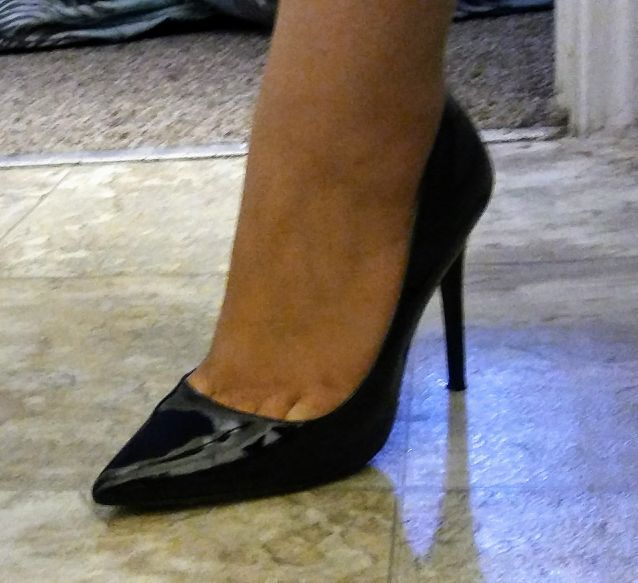 Black high heels