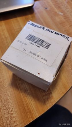 Freezer Fan Motor/New 