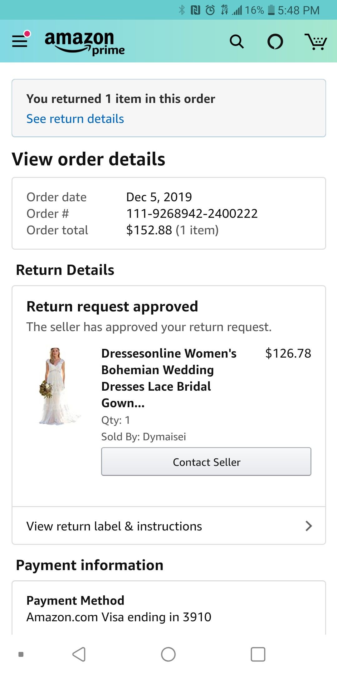 Wedding Dress - Size 6 Brand New