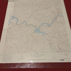 1964 Mormon Flat Dam Arizona Topographical Map