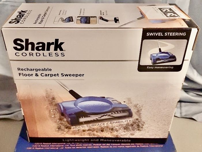 Shark V2700Z Cordless Rechargeable Floor & Carpet Sweeper New In Box