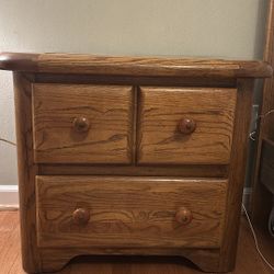 Night Stand Solid Oak