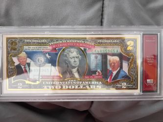 Authenticated Securing The U.S. Border $2 Bill Note
