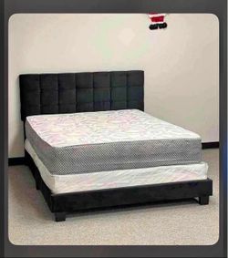 Queen bed with mattress $299