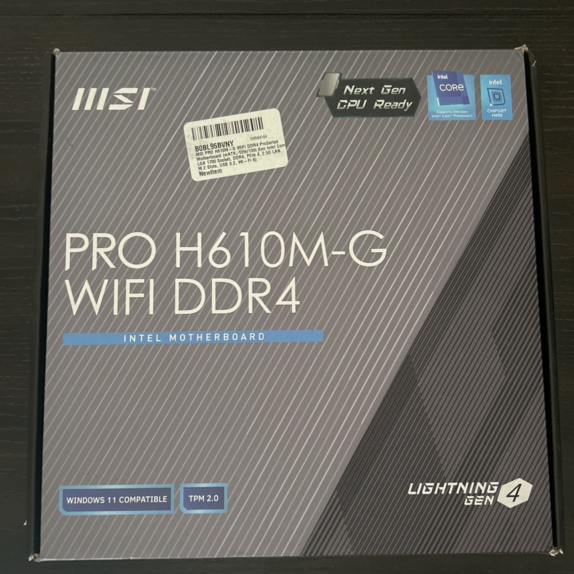 MSI PRO H610M-G WIFI DDR4
