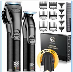 Novah Professional Clipper & Trimmer Barber Kit