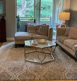 Hexagon Glass Coffee Table