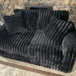 Black Loveseat 
