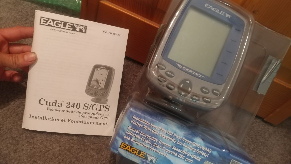 Eagle- Cuda 240 sonar GPS fish finder.