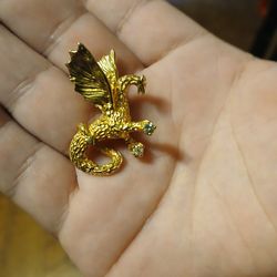 14k Dragon Pendant