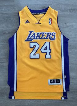 Adidas Los Angeles Lakers Kobe Bryant Youth Medium Swingman Jersey Gold Yellow