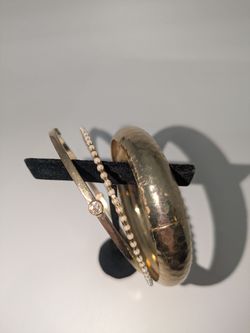 3 Gold Bracelets