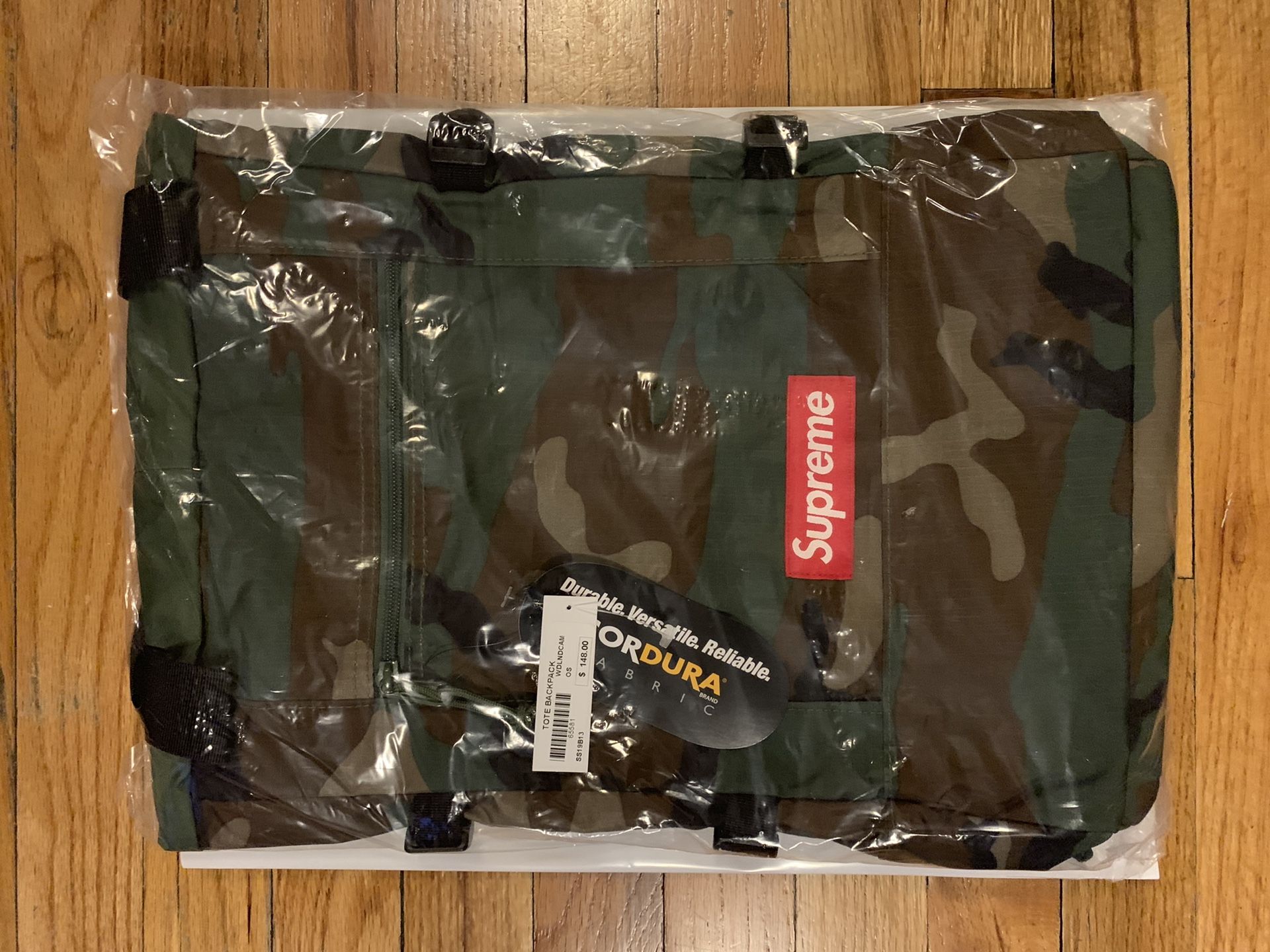 Supreme Tote Backpack Woodland Camo