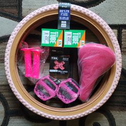 NEW Bicycle Bmx Parts Bundle 20" Pink Classic 
