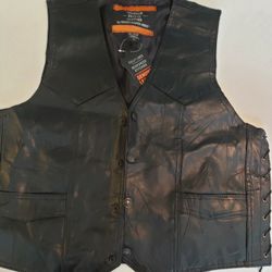 Leather Biker Vest