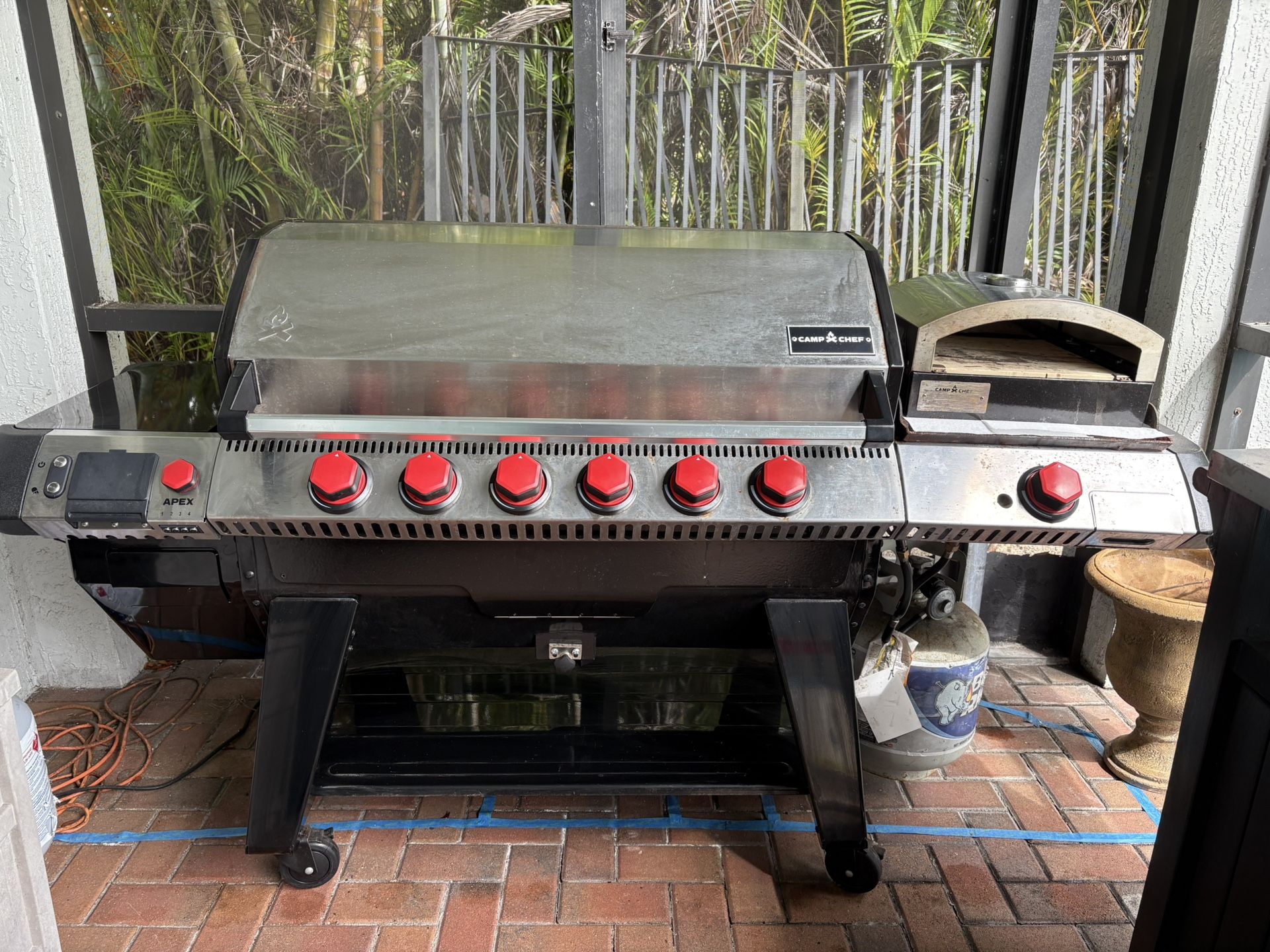 Camp Chef Apex 36 With Gas Kit. Gas Grille Pellet Smoker