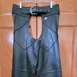 Harley Davidson Leather Chaps - Large