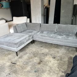 West Elm Andes modular sectional couch sofa