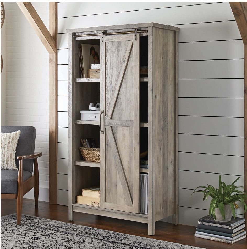 Modern Farmhouse Bookcase/Storage Cabinet(New)