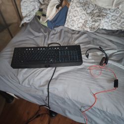 Gaming Keyboard And Headset