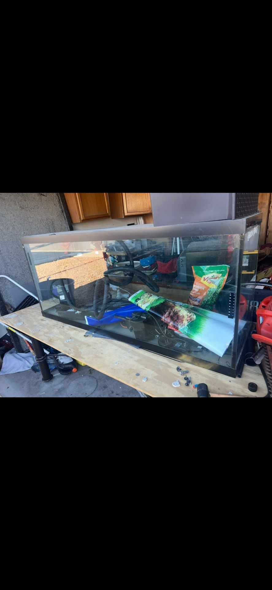 Glass Aquarium And Stand 125 Gallon