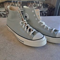 Converse High-Top Sneakers in Light Green A02756C