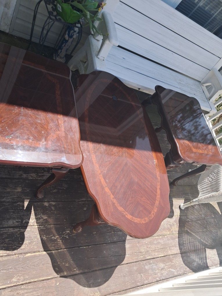 3 Wooden Tables