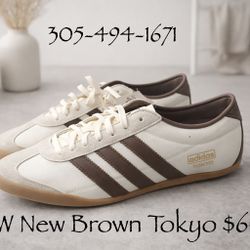 New Size 8W Brown Adidas Tokyo
