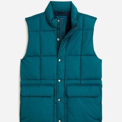 (NEW) (1 AVAILABLE) MEN’S J.CREW NORDIC PUFFER VEST WITH PRIMALOFT - SIZE: MEDIUM (MSRP: $198) 