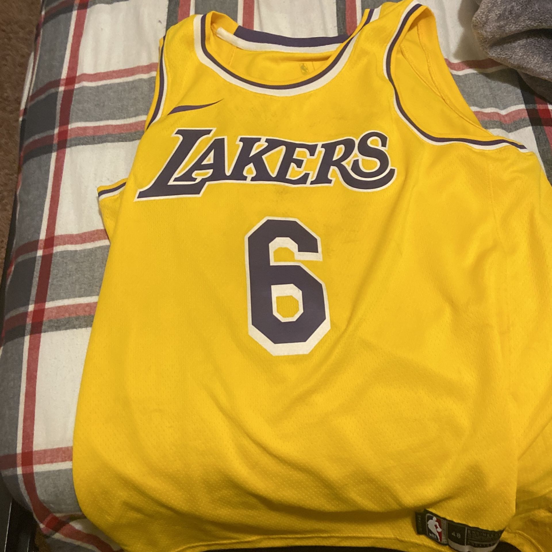 LeBron James Laker jersey size large