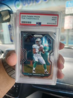 PSA 9 Tua Tagovailoa 2020 Panini Rookie Card 🐬 Dolphins