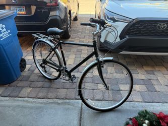 Schwinn Wayfarer Hybrid Bike, 700c Mens and Womens Bike, 7-Speed Hybrid Bicycle, Retro Steel Frame, Front and Rear Linear Pull Brakes, Fenders, Cargo 