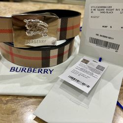 Burberry Reversible Thin Belt Brand New!! Authentic!!