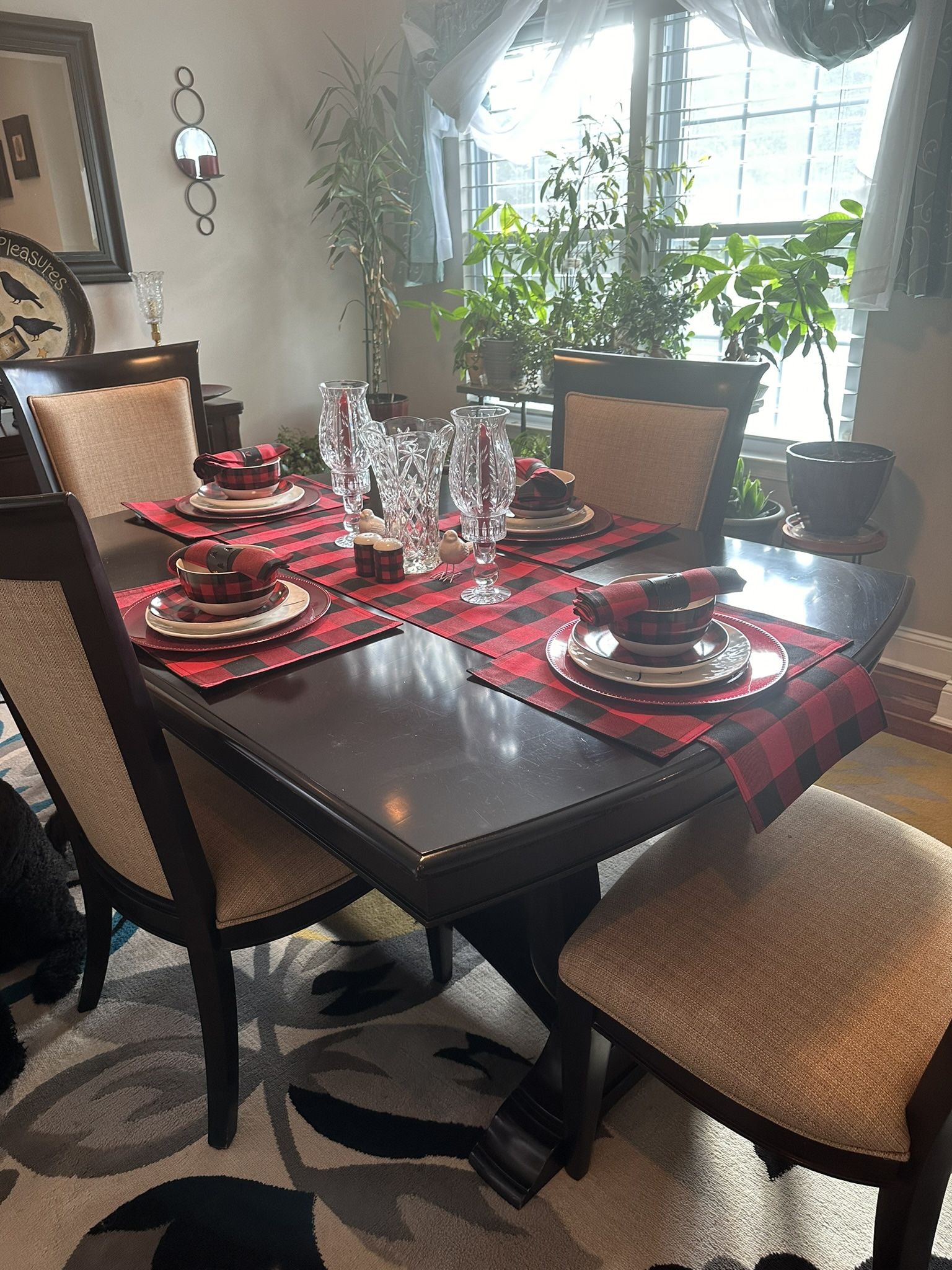 Beautiful Solid Wood Dining Room Table
