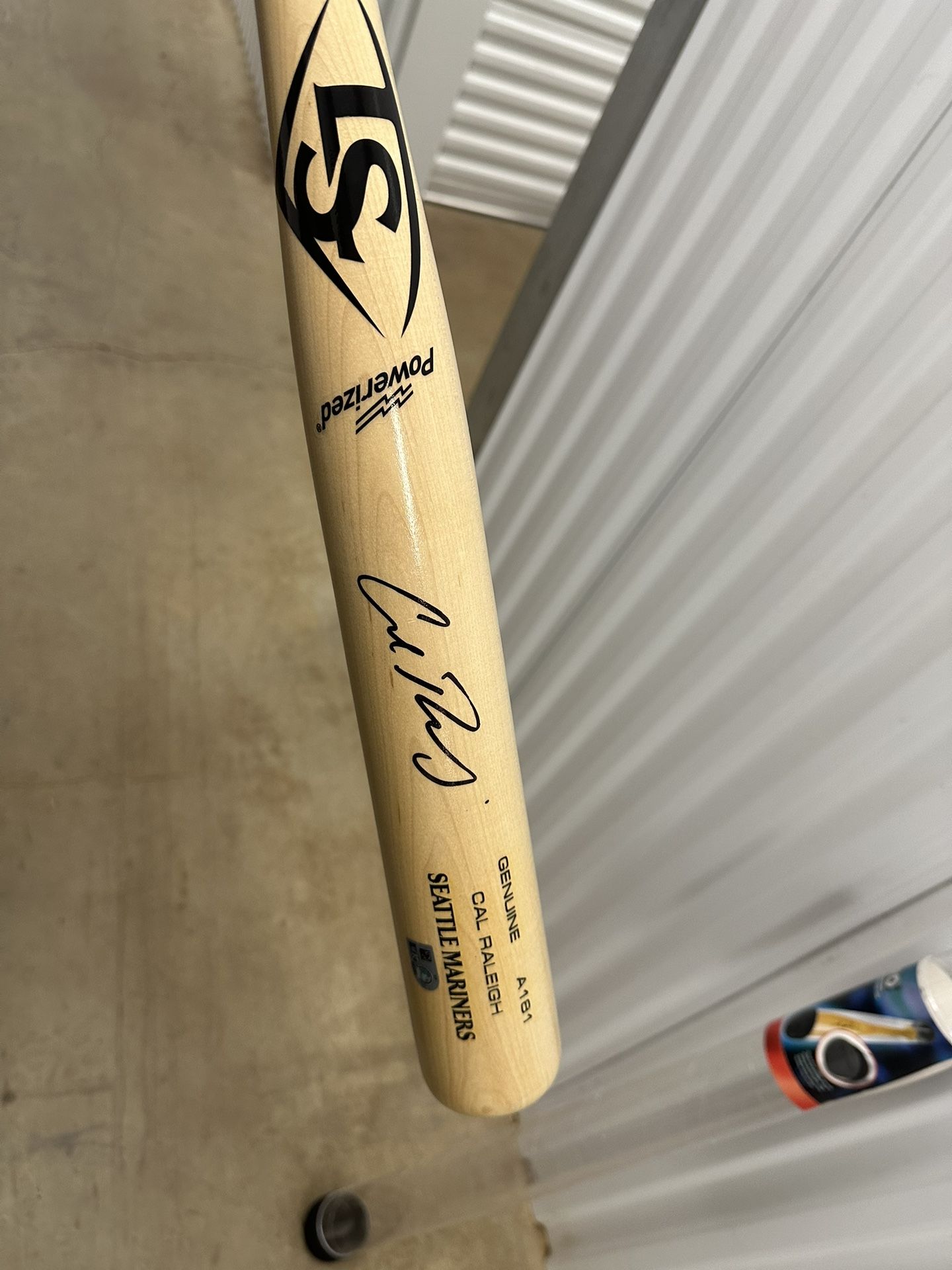Cal Raleigh Autographed Bat