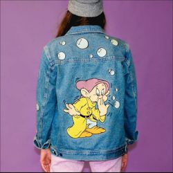 Dopey Disney Jean Jacket S 