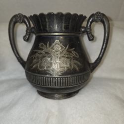 Sugar Bowl, Vintage, Quadruple Plate 