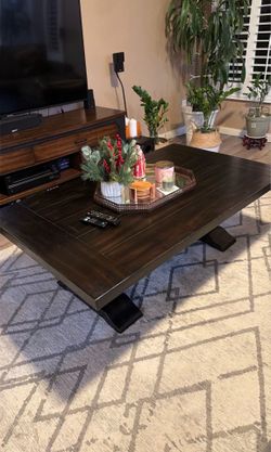 wood coffee table