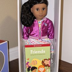 New in the box American Girl Doll with book. Newer was taken from the box.