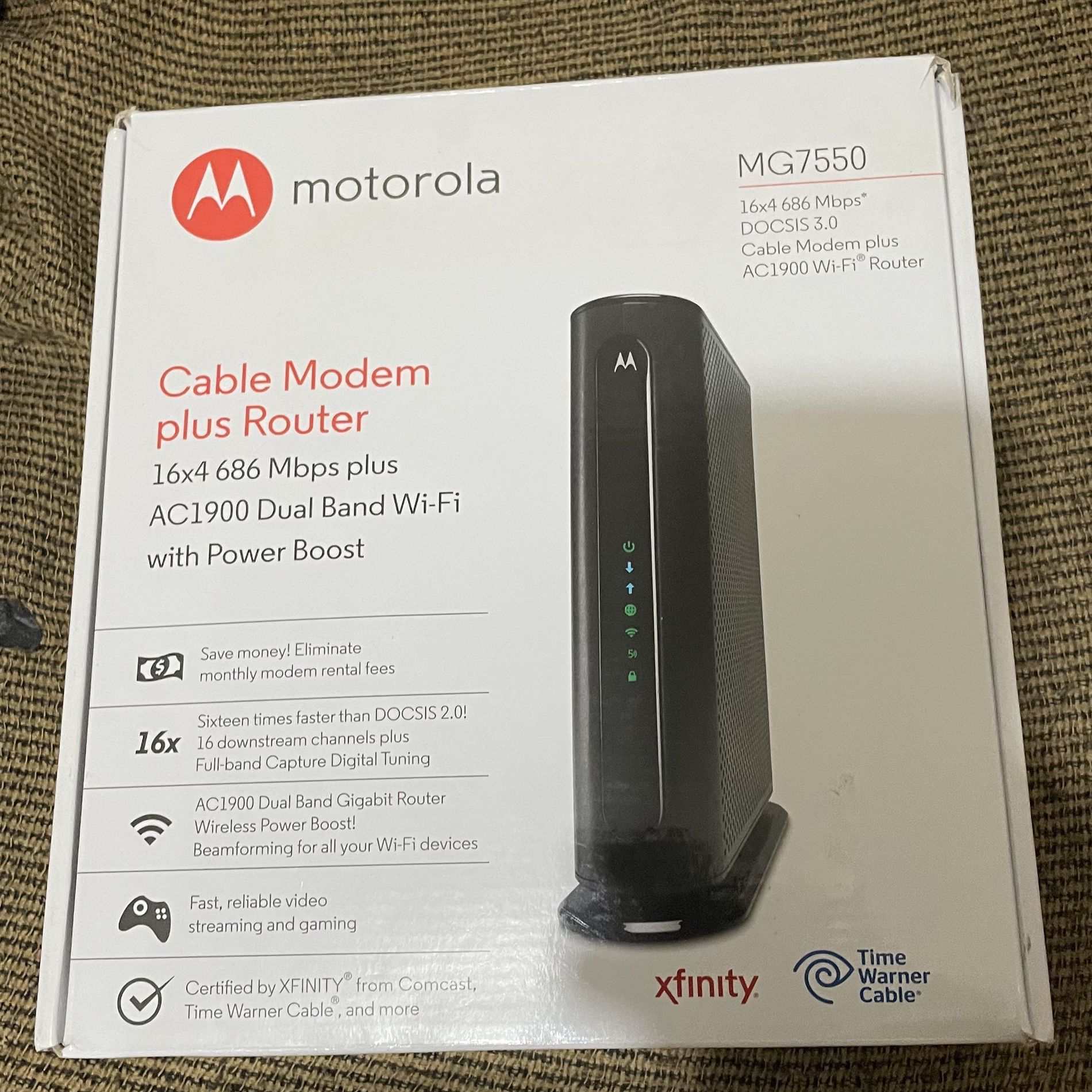 Motorola MG 7550 Modem Router 