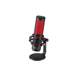 🔥NEW🔥 HyperX QuadCast Red LED USB Condenser Gaming Microphone for PC - Black