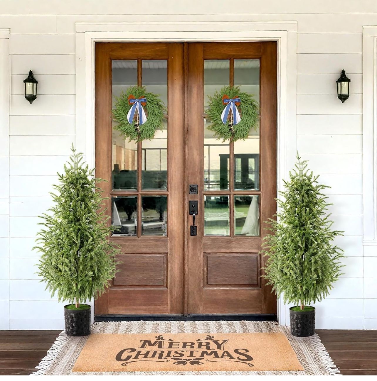 Christmas Decorations - Outdoor Christmas Tree - 2 Pack 3FT 