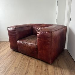 Restoration Hardware Leather Chair / Sofa