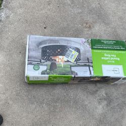 36" Round Metal and Steel Fire Ring Black, by Mainstays