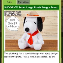 Snoopy Beagle Scout Plush from Japan