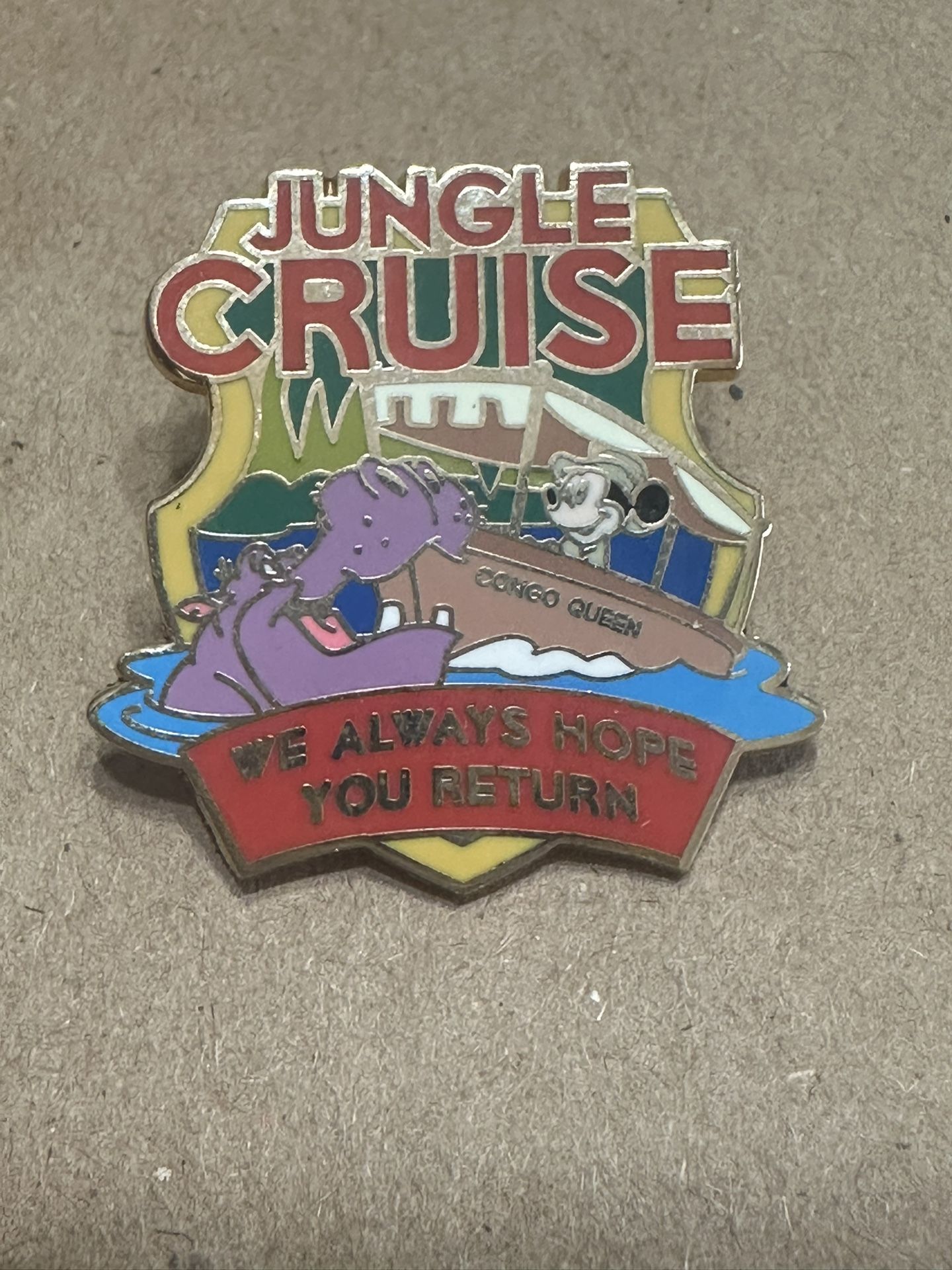 Disney Jungle Cruise Mickey Mouse Collectible, Pin , Disneyland, Memorabilia