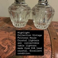 Vintage Crystal Princess House Table Lighters 