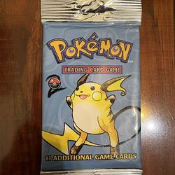 Pokemon Base Set 2 Booster Pack LONG CRIMP Raichu Art! Brand New/Sealed! ⭐️
